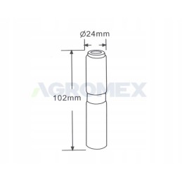 Rooster warning lamp pin holder