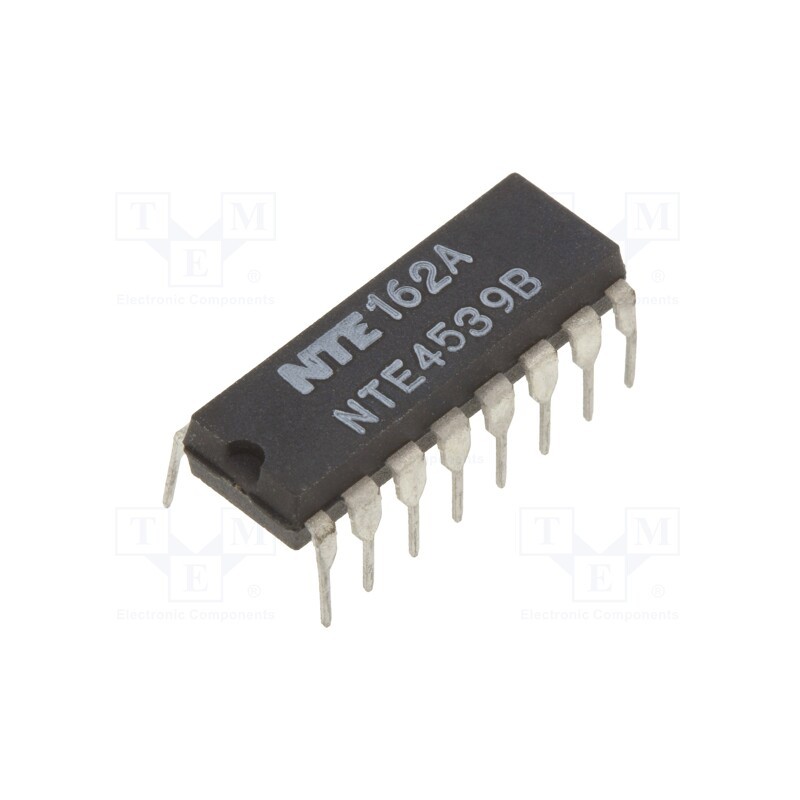 1 pcs x NTE Electronics - NTE4539B - IC: digital, multiplexer,data selector, THT, DIP16