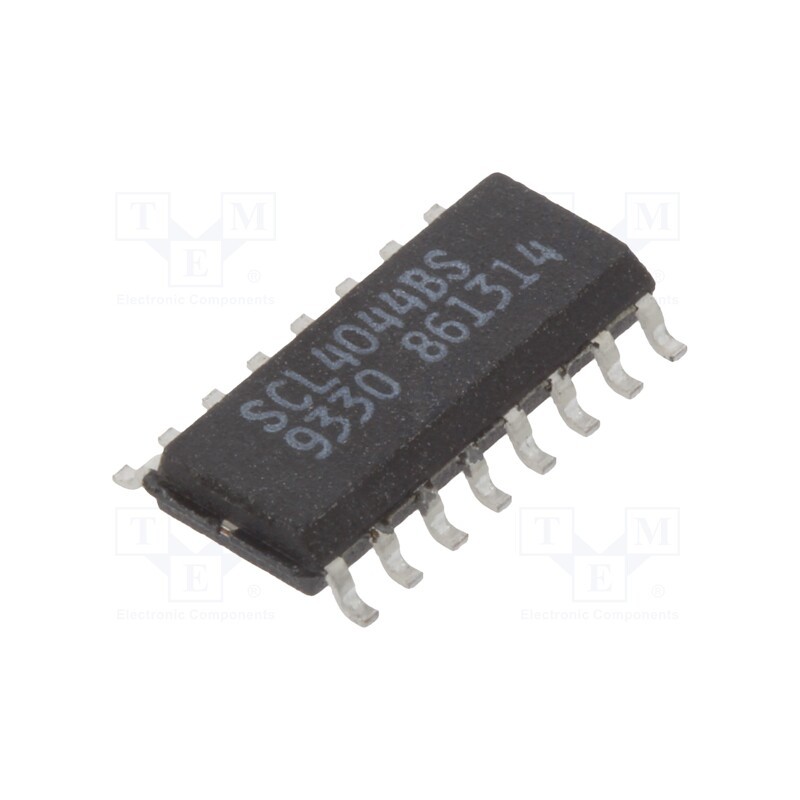 1 pcs x NTE Electronics - NTE4044BT - IC: digital, RS latch, Ch: 4, IN: 2, CMOS, 3÷18VDC, SMD, SO16, 120uA