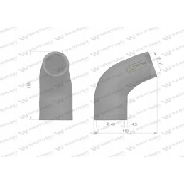 Upper radiator pipe l61990 Warynski