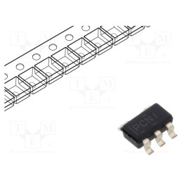 1 pcs x TEXAS INSTRUMENTS - TPS76933DBVR - IC: voltage regulator, LDO,fixed, 3.3V, 0.1A, SOT23-5, SMD, Ch: 1