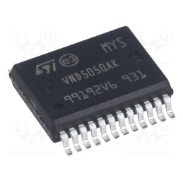 1 pcs x STMicroelectronics - VND5050AK-E - IC: power switch, high-side, 18A, Ch: 2, N-Channel, SMD, PowerSSO24