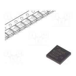1 pcs x MICROCHIP TECHNOLOGY - ATMEGA3208-MFR - IC: AVR microcontroller, QFN32, Interface: I2C,SPI,UART x3, Cmp: 1
