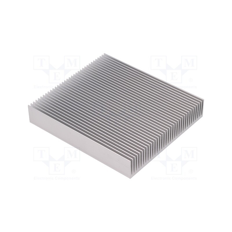1 pcs x FISCHER ELEKTRONIK - SK 624 100 AL - Heatsink: extruded, grilled, natural, L: 100mm, W: 90mm, H: 17mm, raw
