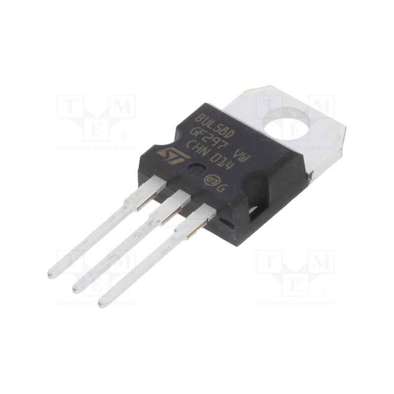 1 pcs x STMicroelectronics - BUL58D - Transistor: NPN, bipolar, 450V, 8A, 85W, TO220AB