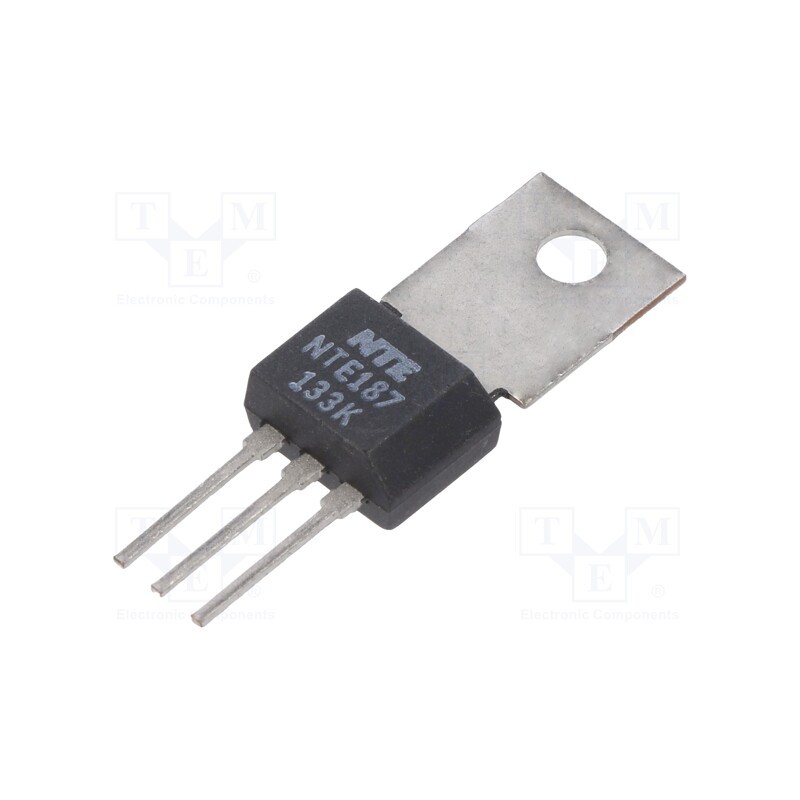 1 pcs x NTE Electronics - NTE187 - Transistor: PNP, bipolar, 60V, 3A, 12.5W, TO202-3