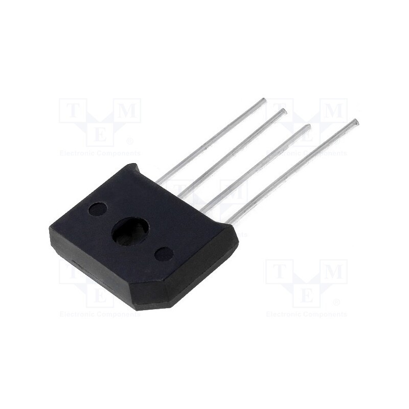 1 pcs x DC COMPONENTS - RS606 - Bridge rectifier: single-phase, Urmax: 800V, If: 6A, Ifsm: 150A
