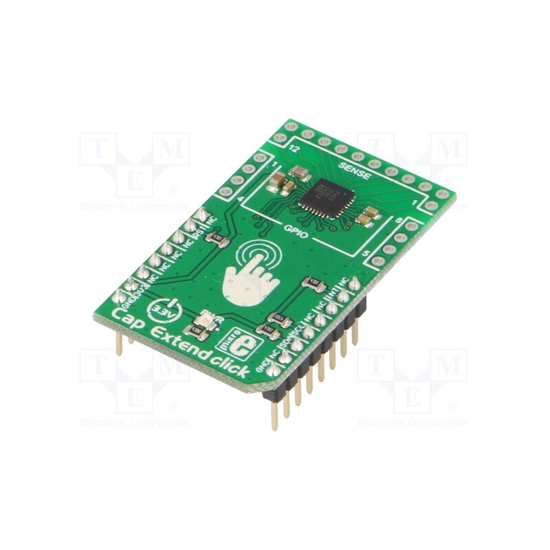 1 pcs x MIKROE - CAP EXTEND CLICK - Click board, proximity sensor,12-button capacitive keypad, I2C