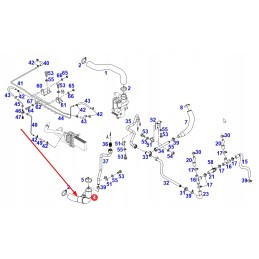 931202050060 rubber hose of the cooling system