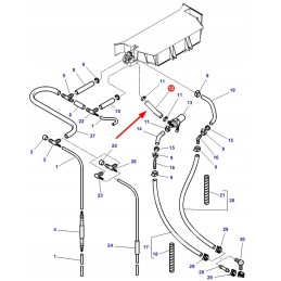 4271129m1 hydraulic hose 145 mm