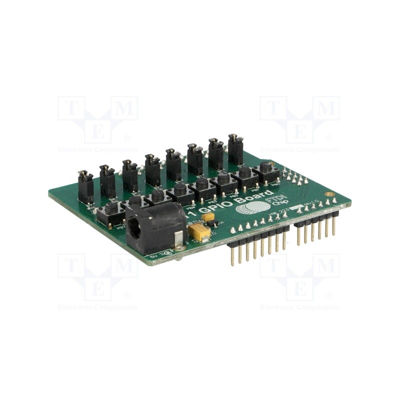 1 pcs x FTDI - UMFT311GP - Dev.kit: FTDI, pin header,power supply, LED diode x8,button x8