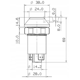 Four-wheel drive push button switch approx