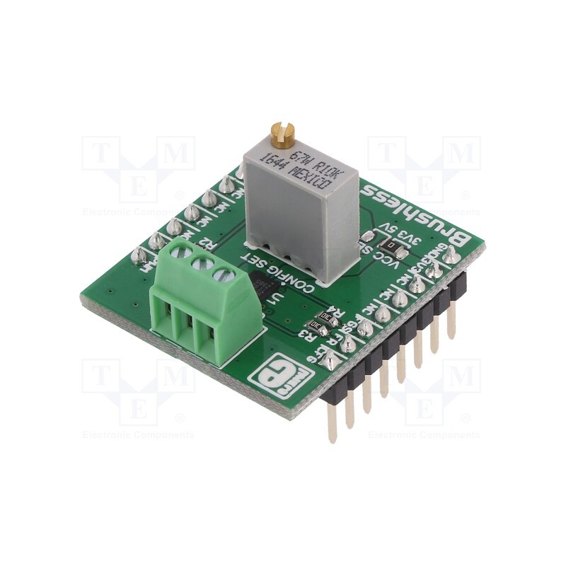 1 pcs x MIKROE - BRUSHLESS 2 CLICK - Click board, brushless motor driver, GPIO,PWM, DRV10964