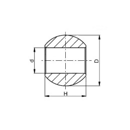 Ball of the beam lifting arm 23 x 57 x 45 mm