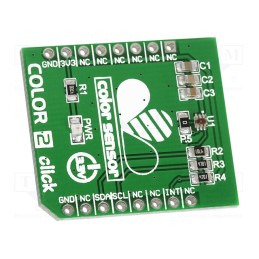 1 pcs x MIKROE - COLOR2 CLICK - Click board, colour sensor, I2C, ISL29125, prototype board