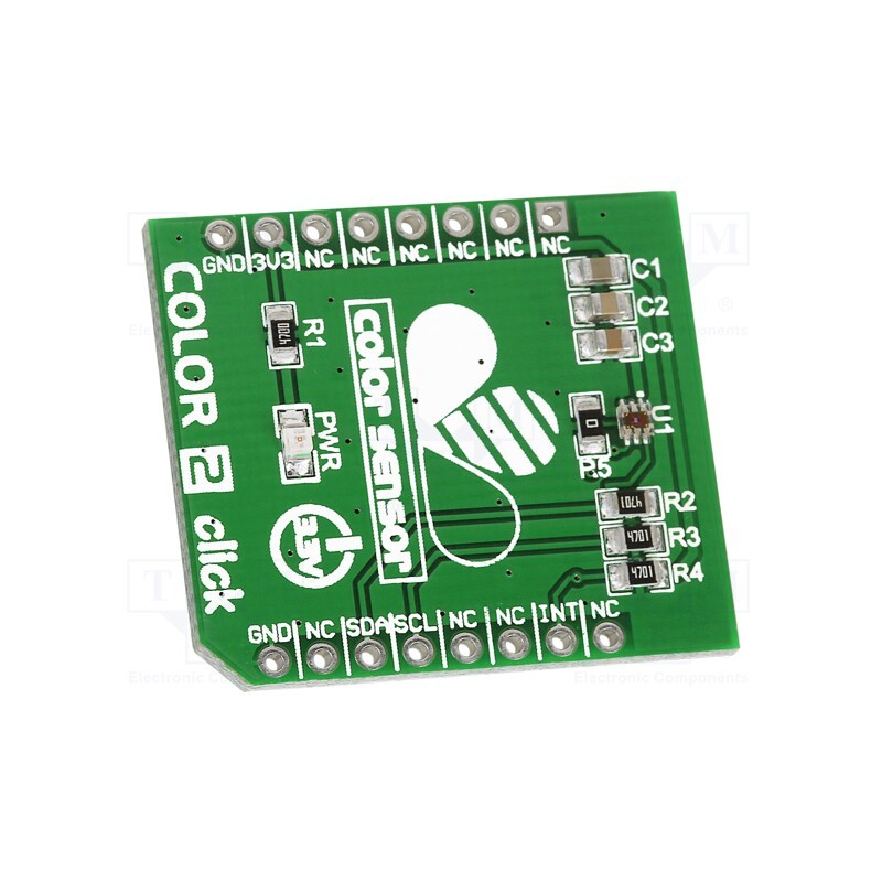 1 pcs x MIKROE - COLOR2 CLICK - Click board, colour sensor, I2C, ISL29125, prototype board