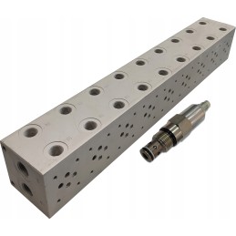 Valve plate block ng6 cetop 9 sections with valve