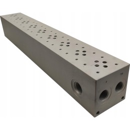 Valve plate block ng6 cetop 9 sections with valve