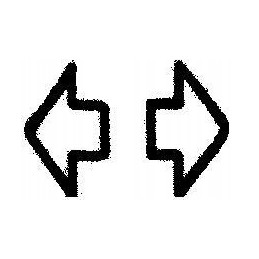 Turn signal switch symbol