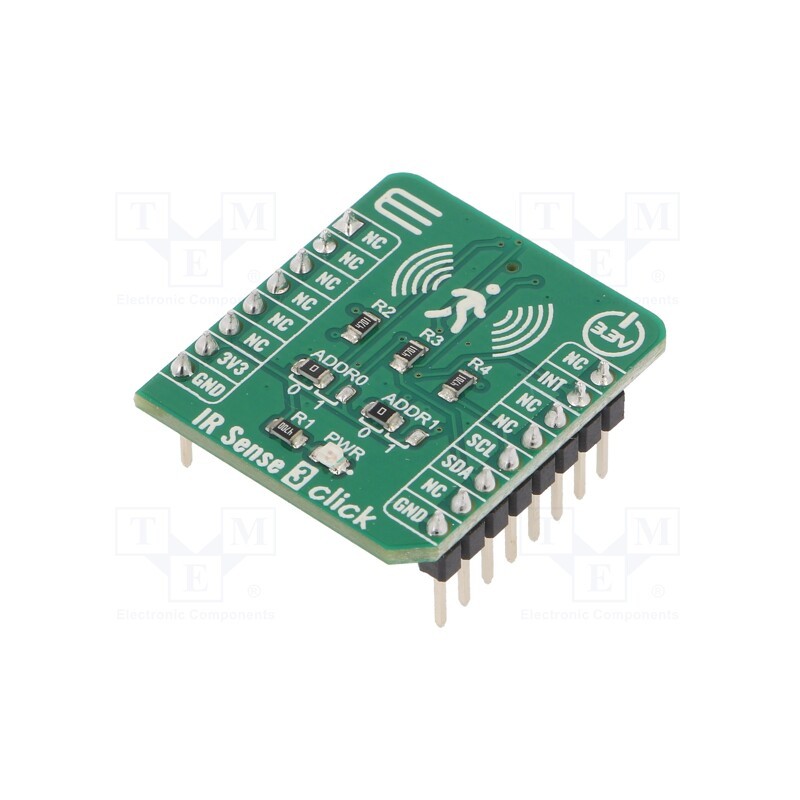 1 pcs x MIKROE - IR SENSE 3 CLICK - Click board, motion sensor,IR, I2C, AK9754, prototype board