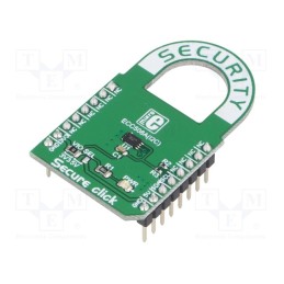 1 pcs x MIKROE - SECURE CLICK - Click board, authentification, I2C, ATECC508A, prototype board