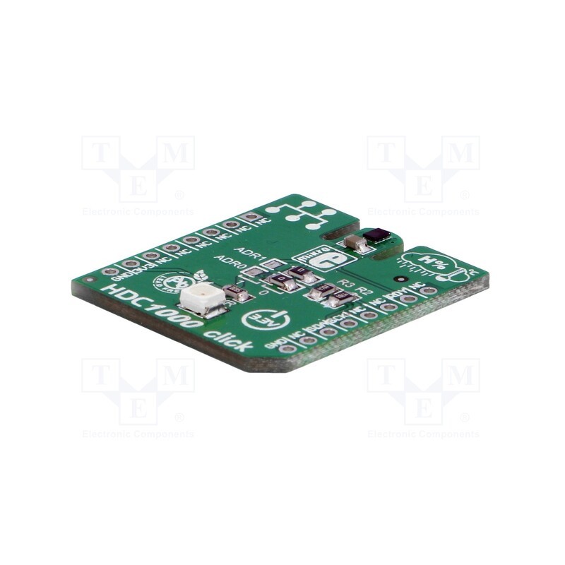 1 pcs x MIKROE - HDC1000 CLICK - Click board, humidity/temperature sensor, I2C, HDC1000, 3.3VDC