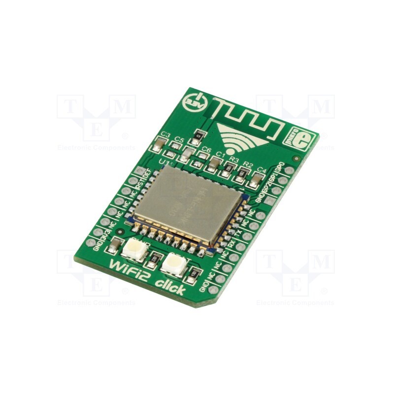 1 pcs x MIKROE - WIFI2 CLICK - Click board, WiFi, UART,WiFi, HLK-M30, prototype board, 3.3VDC