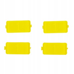 Euro socket cover, yellow faster, 2 pcs. handles