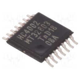 3 pcs x NEXPERIA - 74HC4002PW,112 - IC: digital, NOR, Ch: 2, IN: 2, CMOS, SMD, TSSOP14, 2÷6VDC, , HC