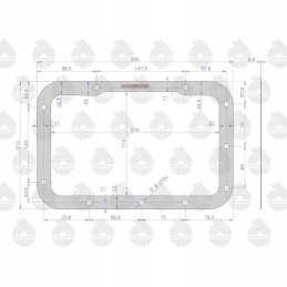 Upper gear cover gasket c 330 org 50011070