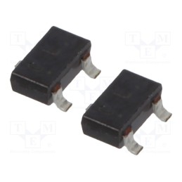 1 pcs x NTE Electronics - NTE2415 - Transistor: PNP, bipolar, BRT, 50V, 0.1A, 0.2W, SOT23, R1: 10kΩ