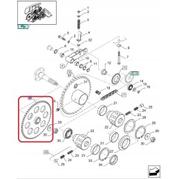 Chainwheel with 58 New Holland Case 84461190