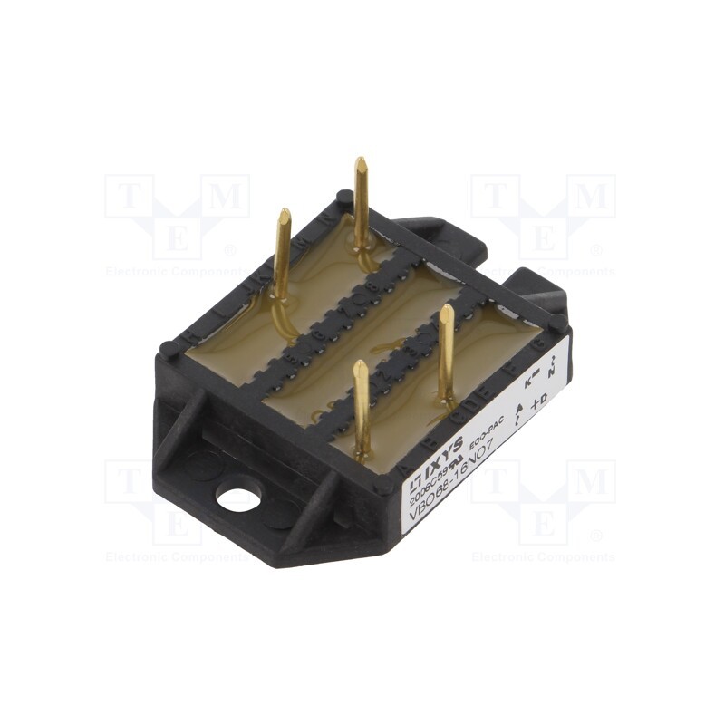 1 pcs x IXYS - VBO68-16NO7 - Bridge rectifier: single-phase, Urmax: 1.6kV, If: 70A, Ifsm: 550A