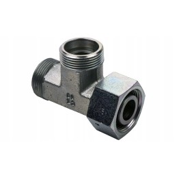 Hydraulic tee connector m26x1 5 with nut