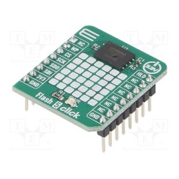 1 pcs x MIKROE - FLASH 5 CLICK - Click board, Flash memory, QSPI,SPI, W25N01GVZEIG, 3.3VDC