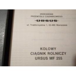 Catalog Ursus MF 255 original PRL