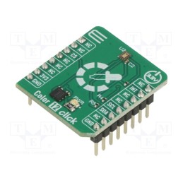 1 pcs x MIKROE - COLOR 12 CLICK - Click board, colour sensor, I2C, BU2706MUC-Z, prototype board