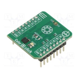 1 pcs x MIKROE - COLOR 17 CLICK - Click board, colour sensor, I2C, OPT4048, prototype board, 3.3VDC