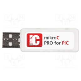 1 pcs x MIKROE - MIKROC PRO FOR PIC (USB DONGLE LICENSE) - Compiler, C, PIC10F,PIC12F,PIC16F,PIC18F, USB key,DVD disc