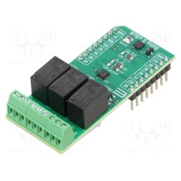 1 pcs x MIKROE - RELAY 5 CLICK - Click board, relay, I2C, J1031C3VDC.15S, prototype board