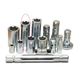 PTO sleeve 1 3 8 z6 6 cutters 35 mm 100 mm
