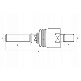 7332445023 articulated rod
