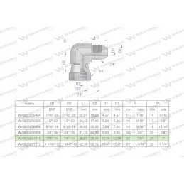 Hydraulic elbow inch ab 7 8 unf jic