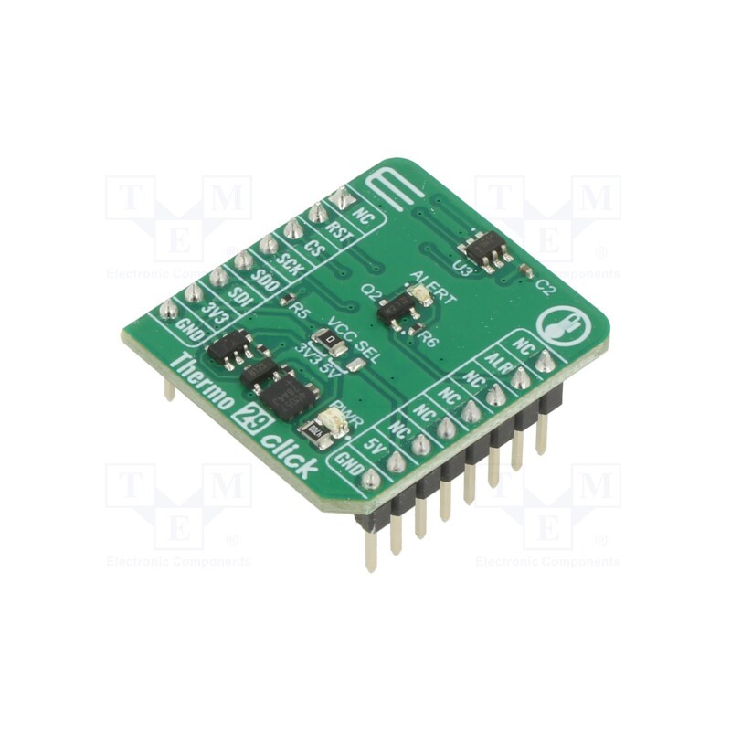 1 pcs x MIKROE - THERMO 29 CLICK - Click board, temperature sensor, SPI, TMP126, prototype board