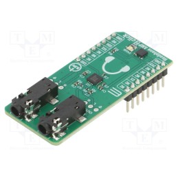 1 pcs x MIKROE - HEADPHONE AMP 2 CLICK - Click board, audio,amplifier, I2C, MAX9723, prototype board