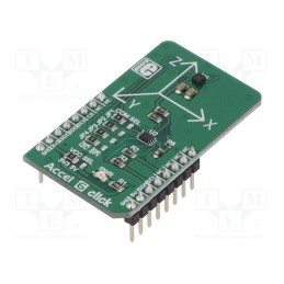 1 pcs x MIKROE - ACCEL 6 CLICK - Click board, accelerometer, I2C,SPI, BMA280, prototype board