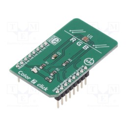 1 pcs x MIKROE - COLOR 7 CLICK - Click board, 10 DOF IMU,colour sensor, I2C, TCS3472, 3.3VDC