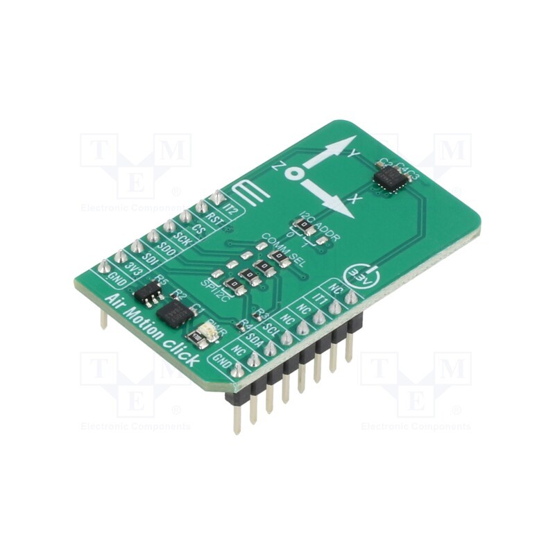 1 pcs x MIKROE - AIR MOTION CLICK - Click board, motion sensor, I2C,SPI, ICM-40627, prototype board