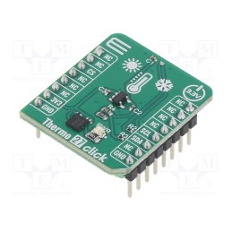 1 pcs x MIKROE - THERMO 27 CLICK - Click board, temperature sensor, I2C, TMP114, prototype board