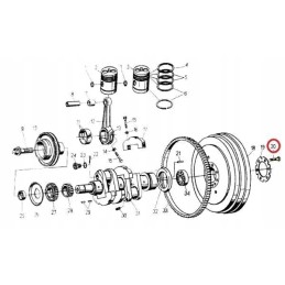 Flywheel bolt c 330